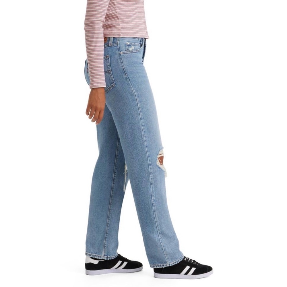 Levi's 94’ Baggy Women's Light Blue Straight Leg Jeans - Picture 3 of 11